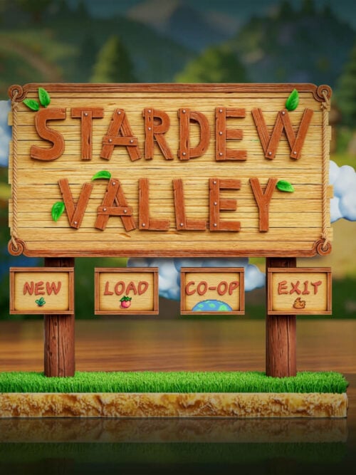 Stardew Valley Title Screen Display Stand - Collectible Figure Main View