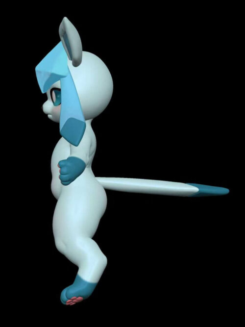 Humanoid Glaceon Doll - Detail View 1