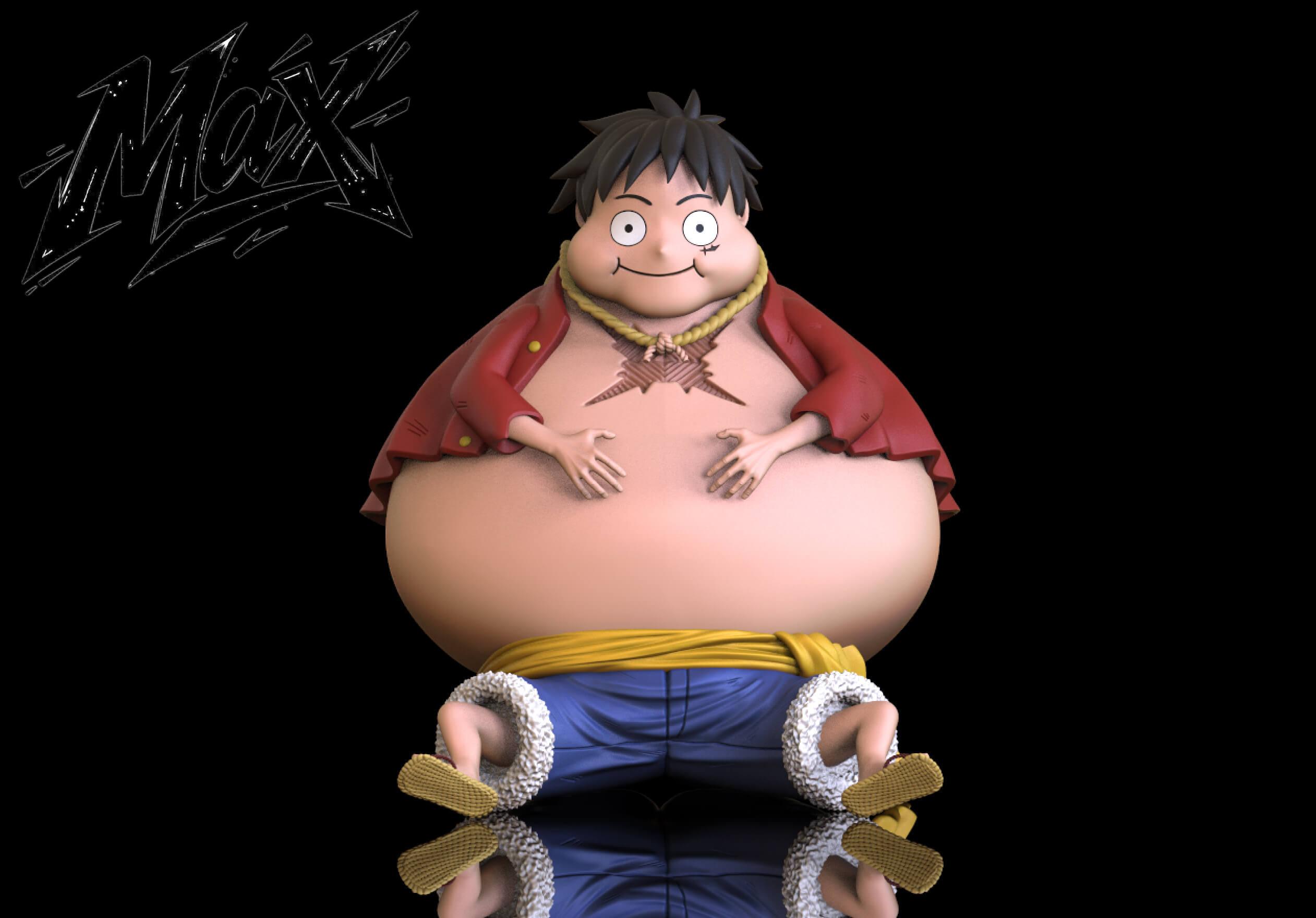 Big-Belly Monkey D. Luffy - Featured Image Big-Belly Monkey D. Luffy - Collectible Figure Main View