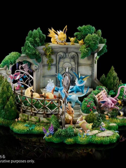 Anniversary Eevee Family Garden Scene - Detail View 1