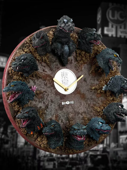 Godzilla 12-Head Wall Clock - Detail View 1