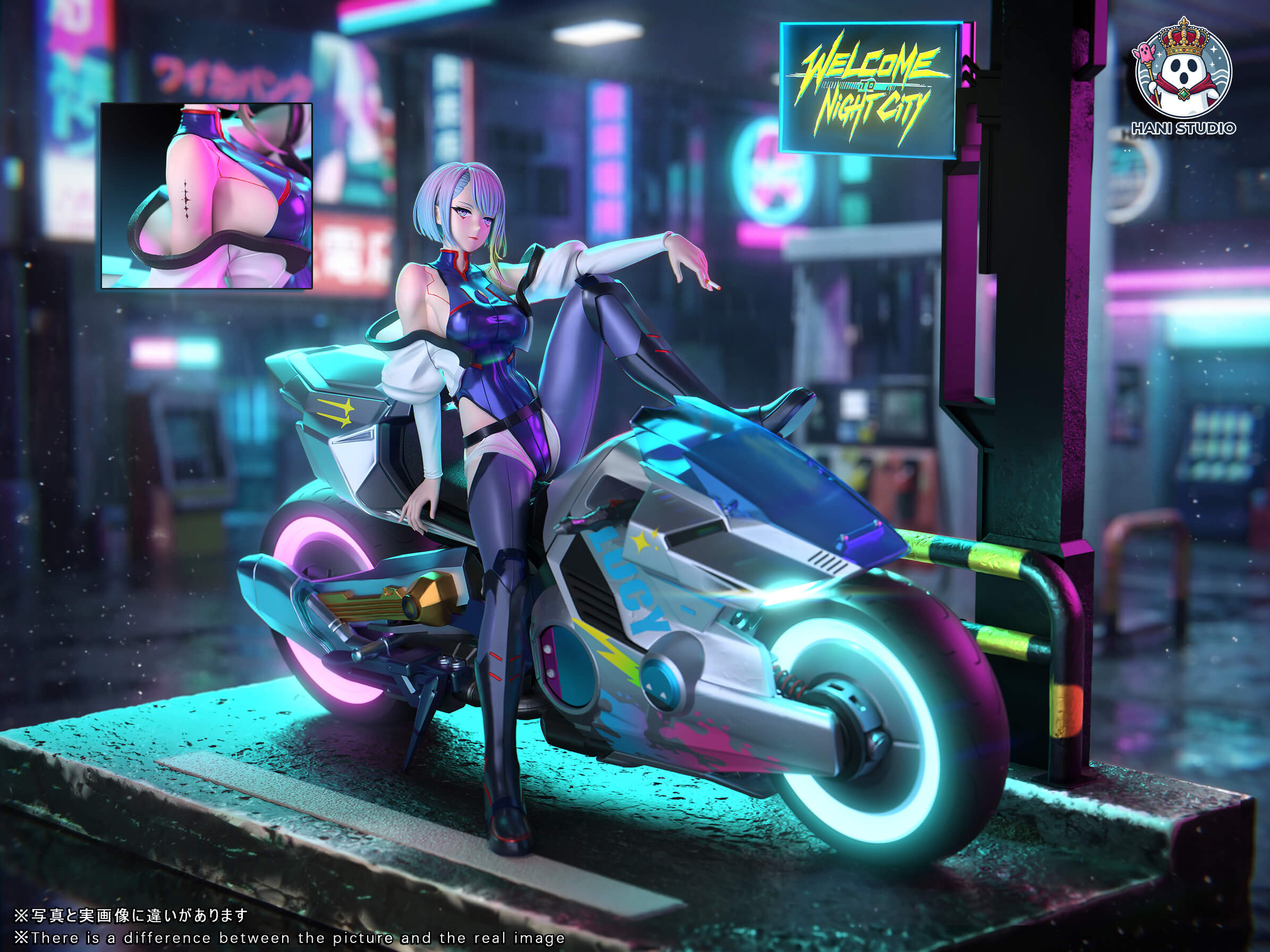 Cyberpunk: Edgerunners Lucy - Featured Image Cyberpunk: Edgerunners Lucy - Collectible Figure Main View