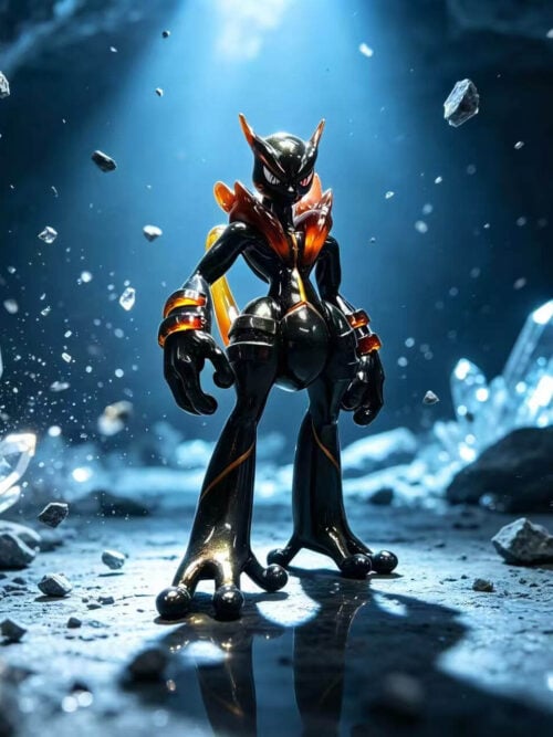 Black Gold Mewtwo - Collectible Figure Main View