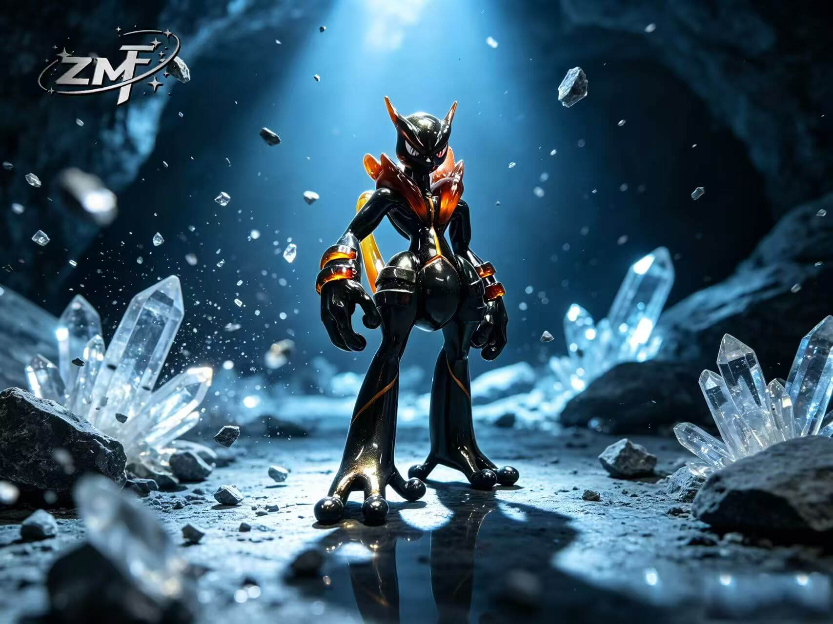 Black Gold Mewtwo - Featured Image Black Gold Mewtwo - Collectible Figure Main View