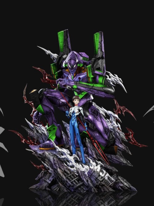 Shinji Ikari and Evangelion Unit-01 - Detail View 1