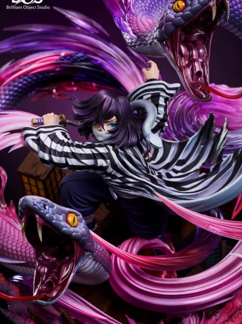 Snake Breathing Fourth Form: Twin-Headed Reptile Obanai Iguro - Detail View 1