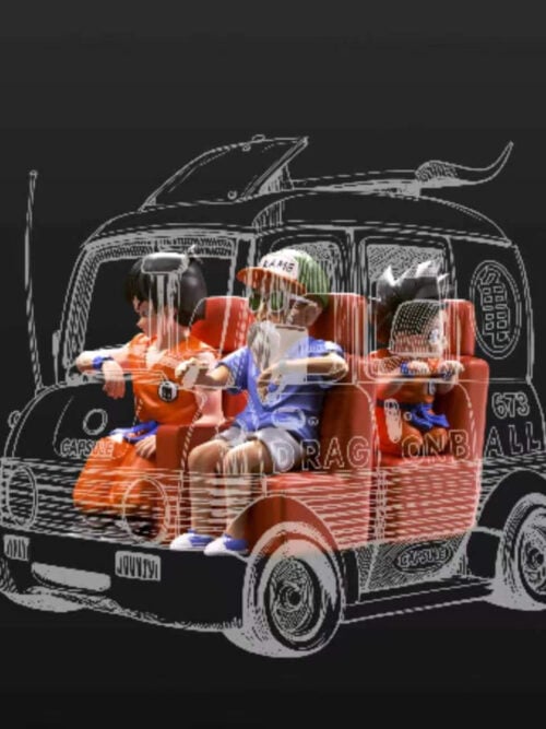 Dragon Ball Vehicle Series Van Quartet: Yamcha, Krillin, Master Roshi and Son Goku - Detail View 9