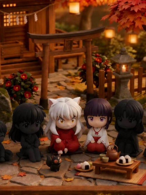Tea Break Inuyasha and Praying Kikyo - Collectible Figure Main View