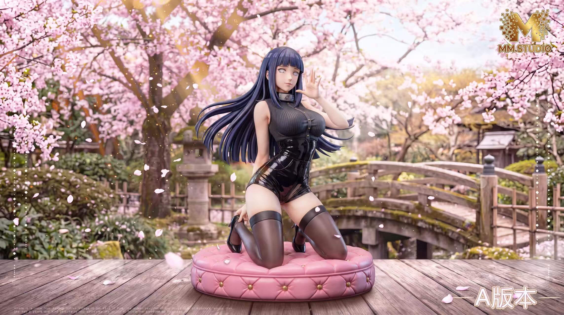 Kneeling Hinata Hyuga - Featured Image Kneeling Hinata Hyuga - Collectible Figure Main View