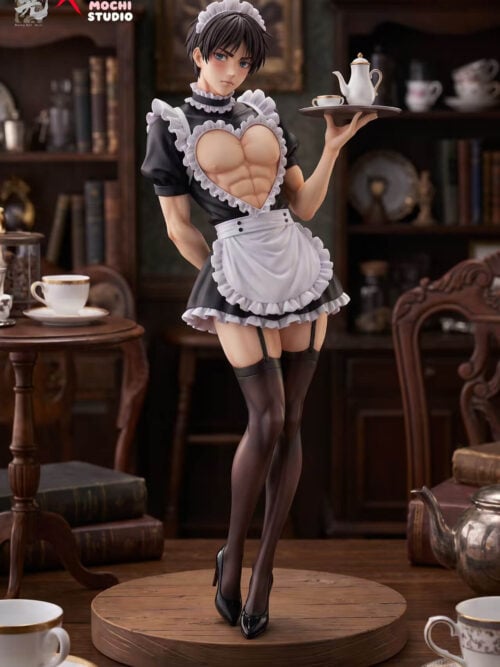 Maid Cosplay Levi Ackerman and Eren Jaeger - Collectible Figure Main View