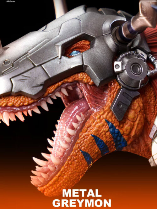 Realistic-Style Metal Greymon - Digimon Adventure - Detail View 3