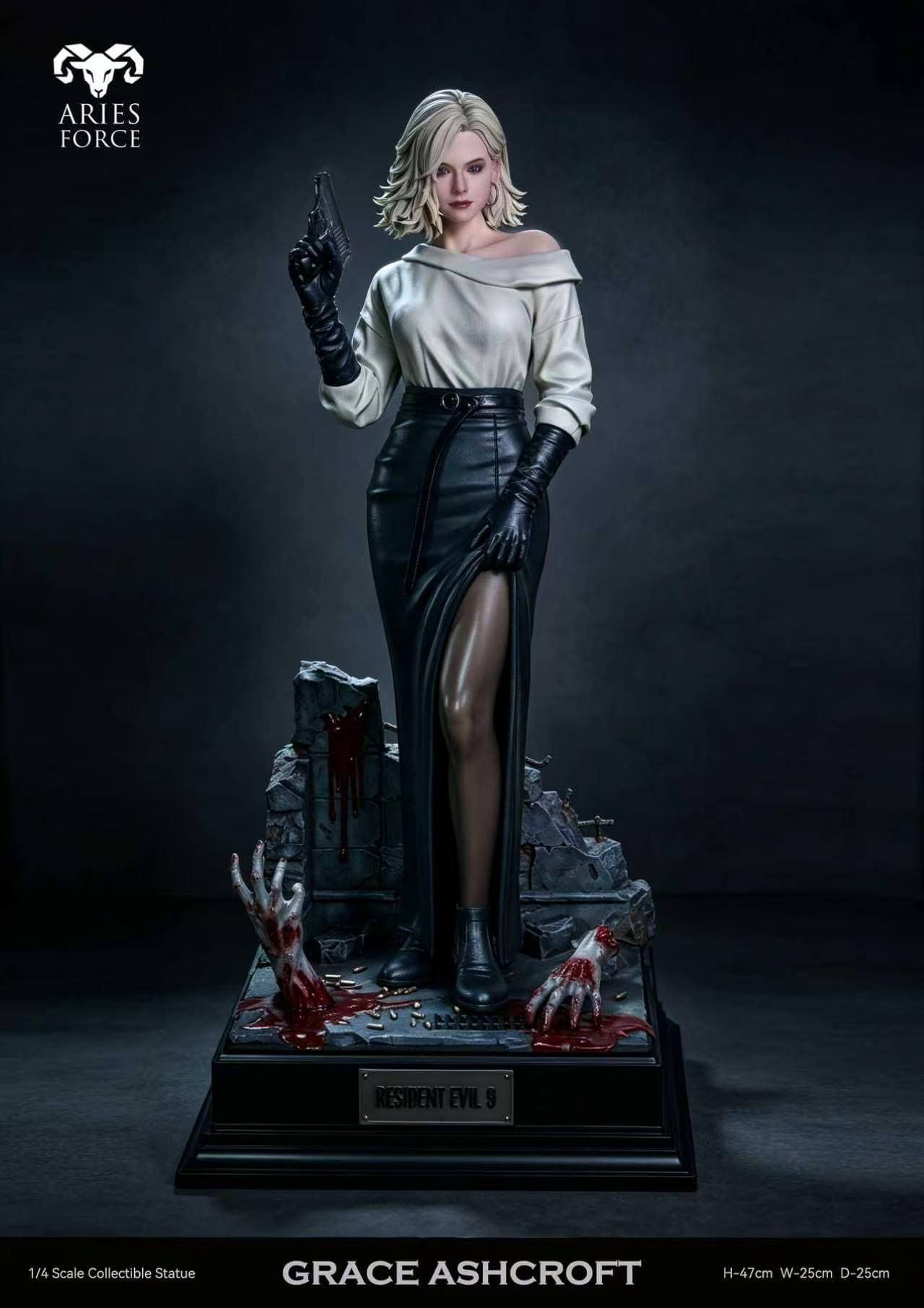 Resident Evil Requiem Grace Ashcroft and Leon Scott Kennedy - Featured Image Resident Evil Requiem Grace Ashcroft and Leon Scott Kennedy - Collectible Figure Main View