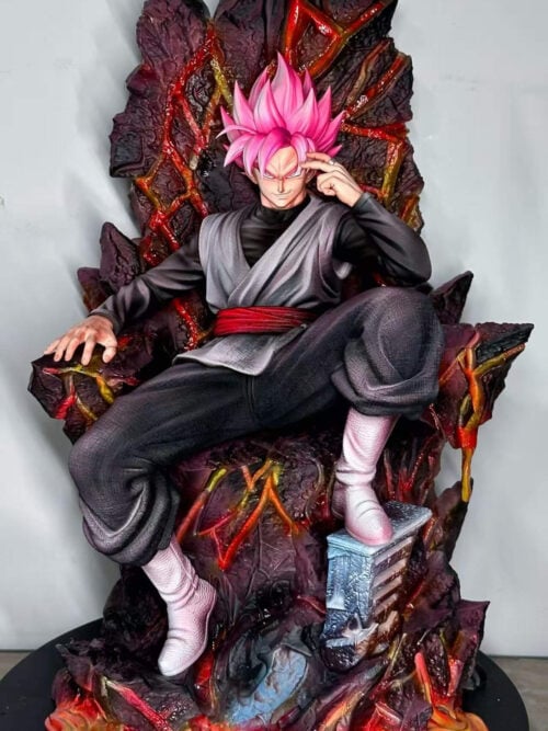 Throne Series Pink-Haired Son Goku - Collectible Figure Main View