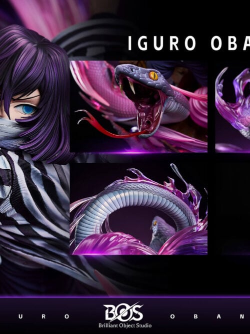 Snake Breathing Fourth Form: Twin-Headed Reptile Obanai Iguro - Detail View 2