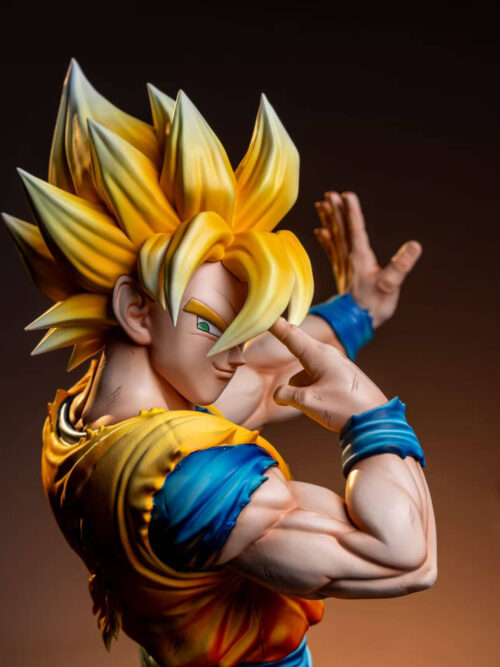 Looking-Back Instant Transmission Super Saiyan Son Goku - Detail View 7