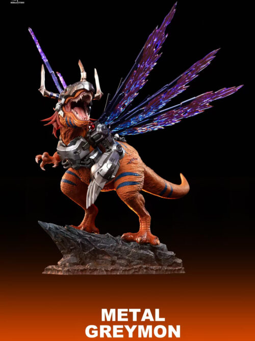 Realistic-Style Metal Greymon - Digimon Adventure - Detail View 6
