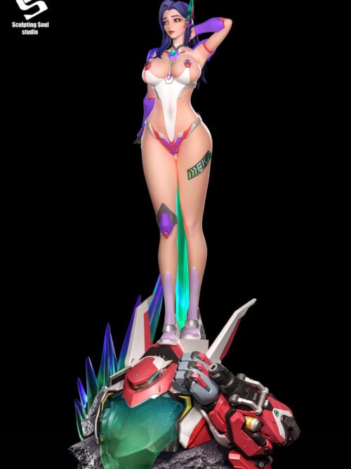 Overwatch D.Mon (Yuna Lee) with Plasma Greatsword - Collectible Figure Main View