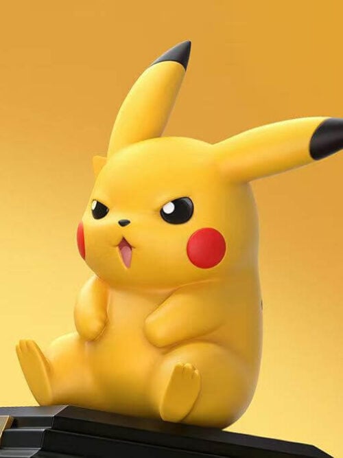 Seated Retro Anime Pikachu - Detail View 1
