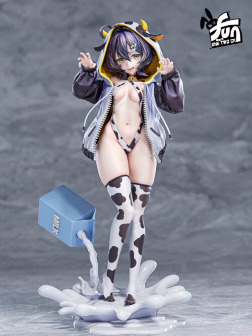 wvrc5ctbnk6c4t385jasv993ehfjmrbd Cow-Pattern Hooded Outfit Hiiragi Utena — Gushing over Magical Girls - Collectible Figure Main View
