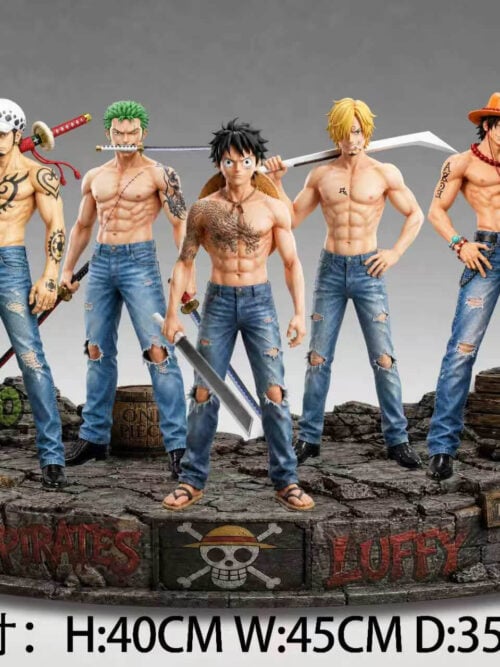 Outlaw Luffy, Zoro, Sanji, Ace and Law - Detail View 5