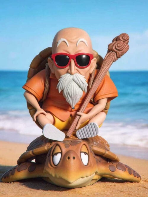 Master Roshi Riding Turtle: Kid Goku Series 013 - Collectible Figure Main View