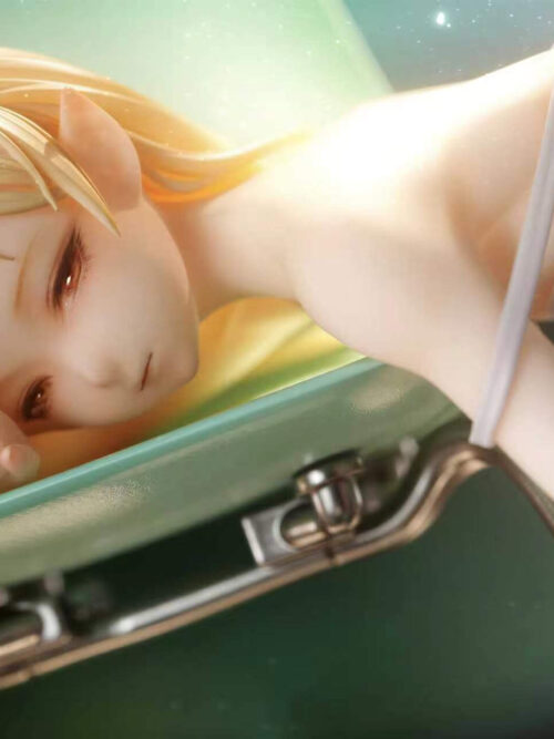 Reclining Shinobu Oshino - Detail View 1