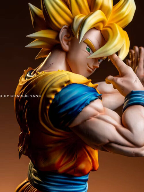 Looking-Back Instant Transmission Super Saiyan Son Goku - Detail View 4