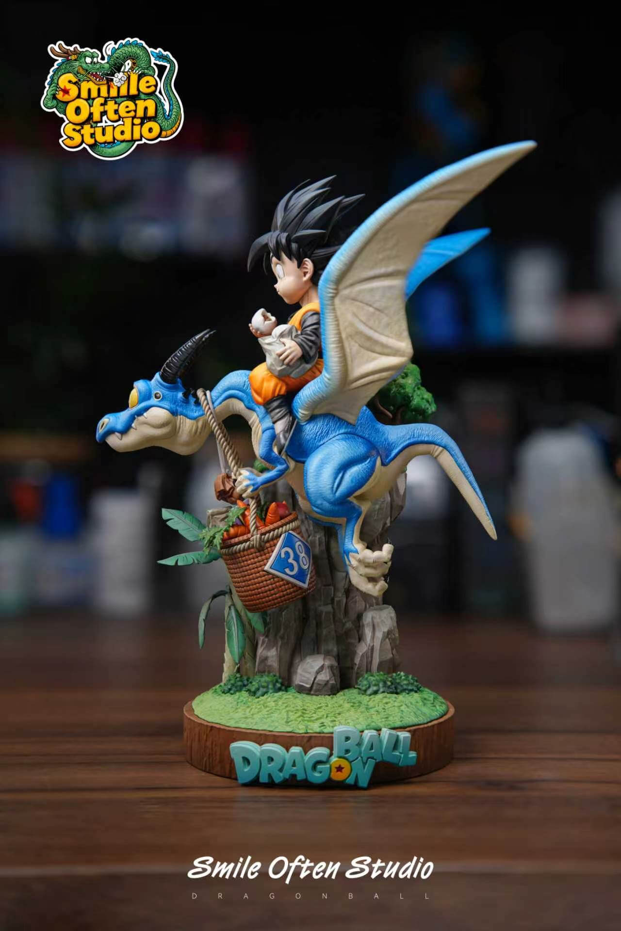Goten Riding a Dragon - Featured Image Goten Riding a Dragon - Collectible Figure Main View