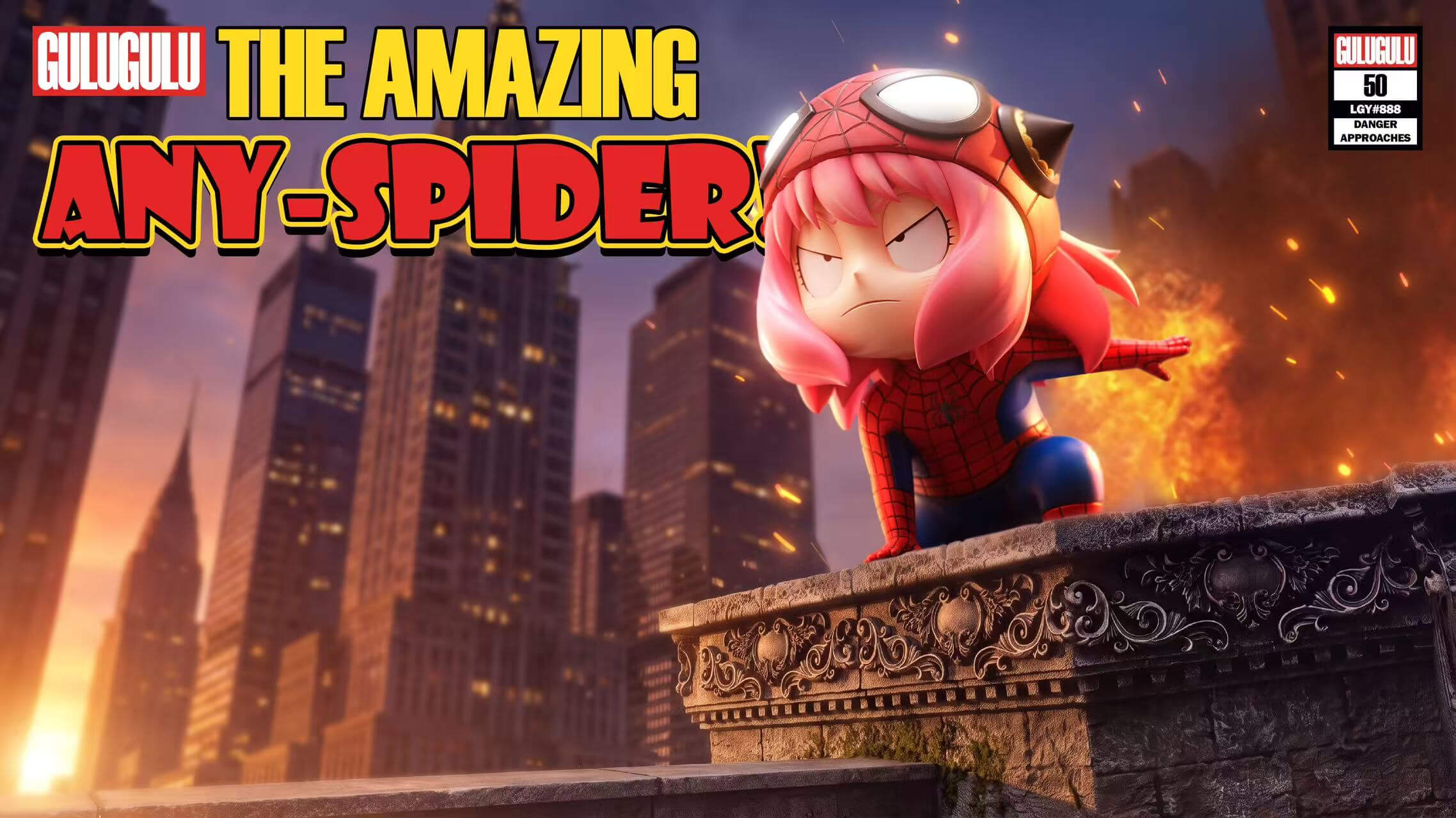The Amazing Any-Spider - Anya Forger - Featured Image The Amazing Any-Spider - Anya Forger - Collectible Figure Main View