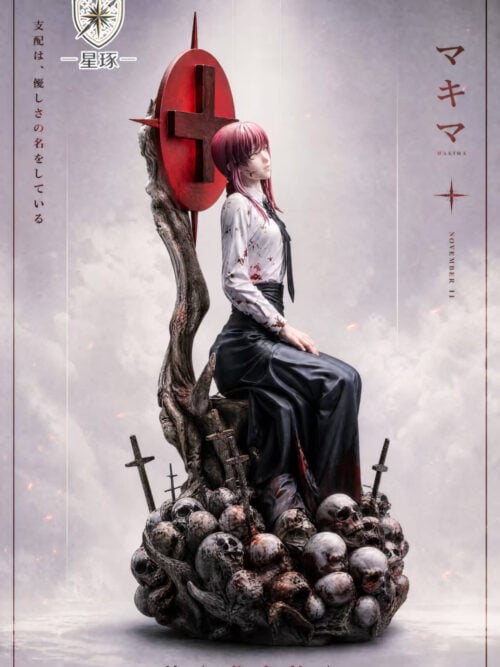 Seated Makima with Skull-and-Cross Base — Chainsaw Man - Detail View 3