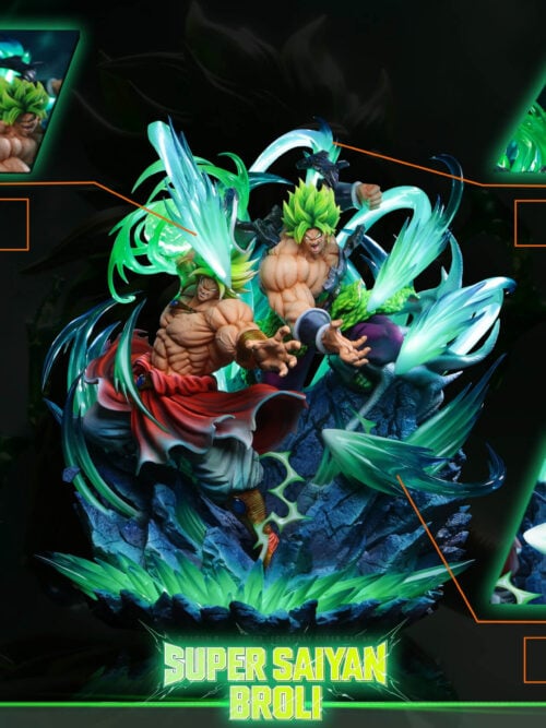 Classic & Modern Legendary Super Saiyan Broly Diorama - Detail View 3