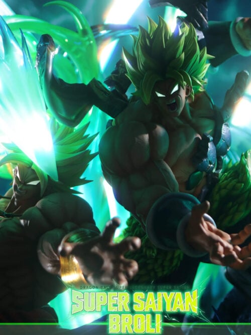 Classic & Modern Legendary Super Saiyan Broly Diorama - Detail View 2
