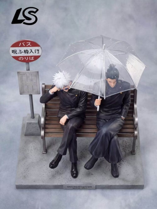 Satoru Gojo & Suguru Geto - Rainy Bus Stop - Detail View 3