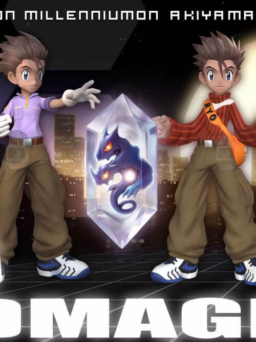 Akiyama Ryo & Moon Millenniumon — Digimon Epoch Series - Collectible Figure Main View