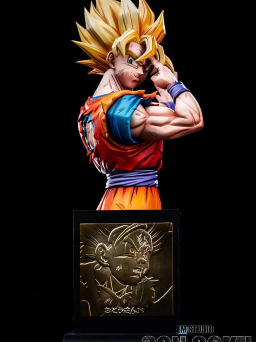 654m28ycc8mvdn6f8s7d8zqwk8md3hn1 Instant Transmission Super Saiyan Son Goku Bust — Dragon Ball - Collectible Figure Main View
