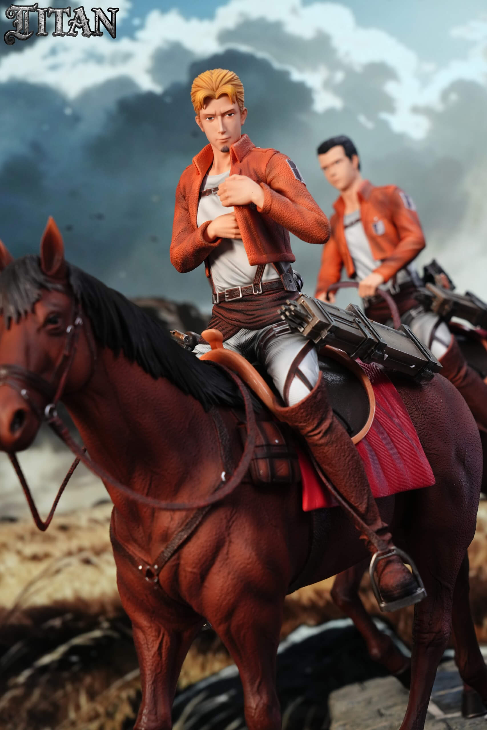 Special Operations Squad Mounted Eld Jinn Vol. 4 — Attack on Titan - Featured Image Special Operations Squad Mounted Eld Jinn Vol. 4 — Attack on Titan - Collectible Figure Main View