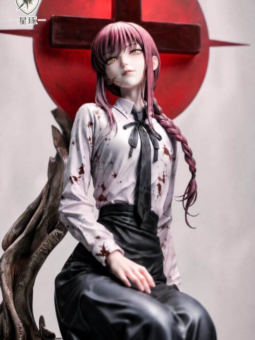 Seated Makima with Skull-and-Cross Base — Chainsaw Man - Detail View 1