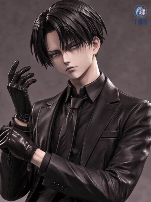 Black Street Levi Ackerman - Attack on Titan - Detail View 1