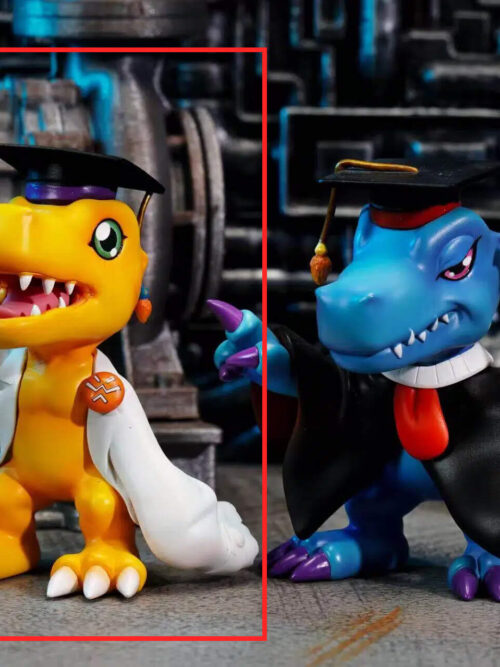 Digimon — Agumon Hakase, Nise Agumon Hakase, Terriermon Assistant & Lopmon Assistant - Detail View 4