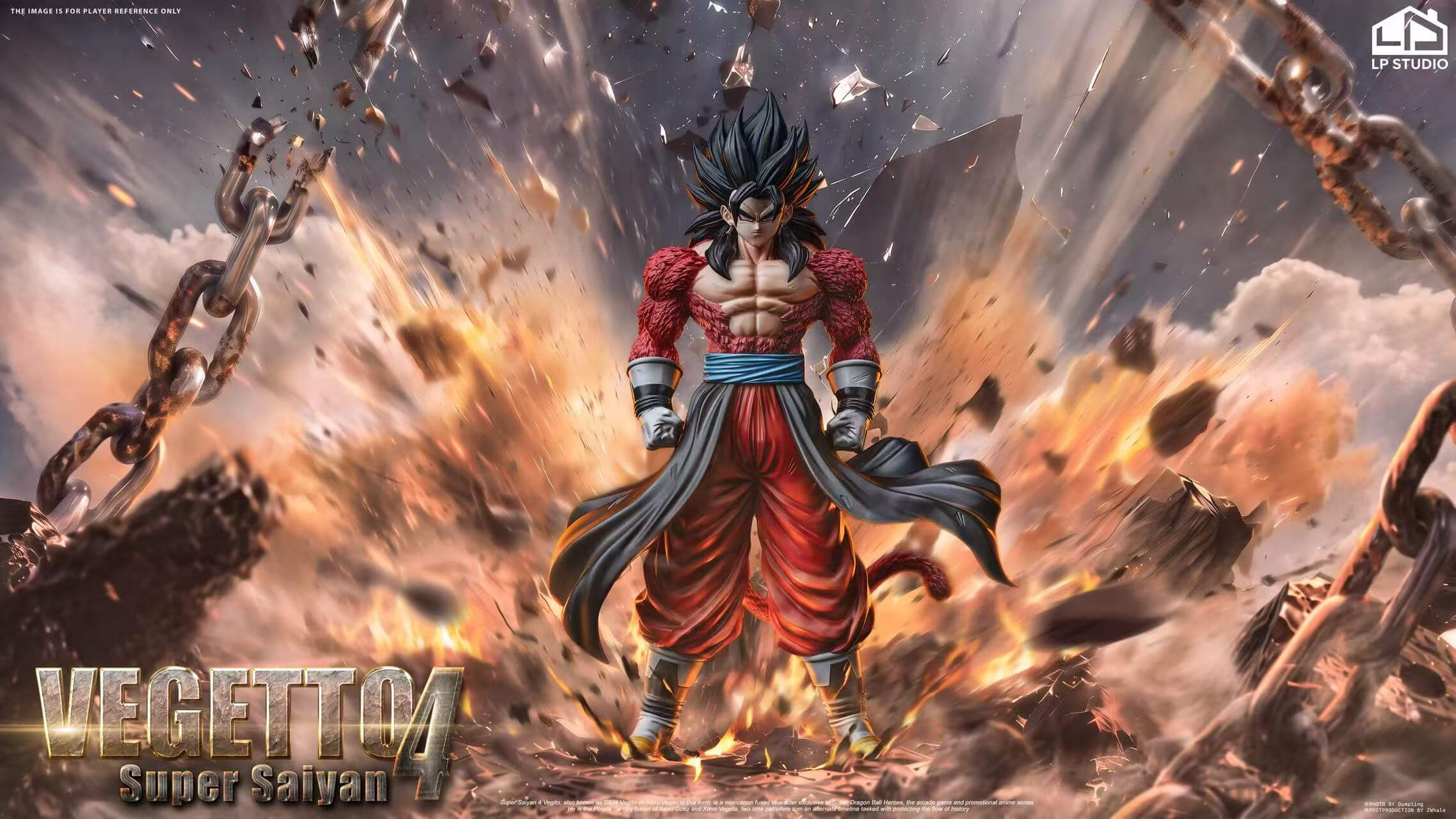 Super Saiyan 4 Vegito - Featured Image Super Saiyan 4 Vegito - Collectible Figure Main View