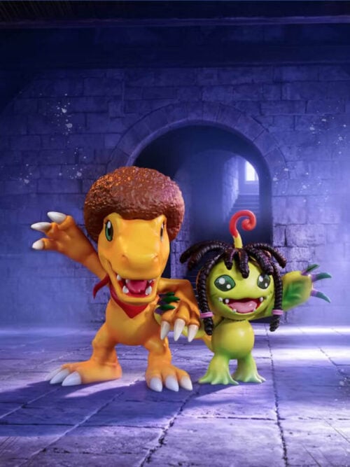 Punk Agumon & Reggae Palmon — Digimon - Collectible Figure Main View