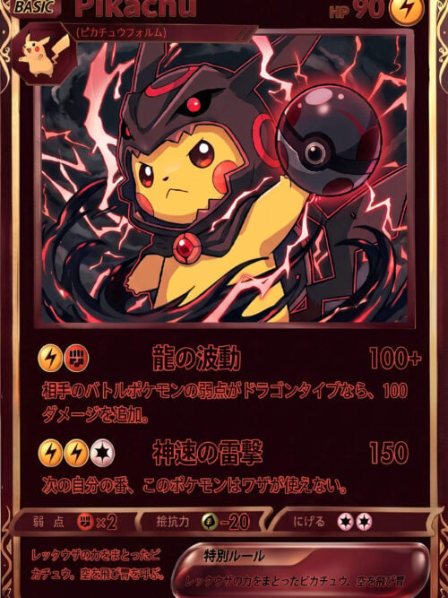 Rayquaza Pikachu — Pokémon - Detail View 3