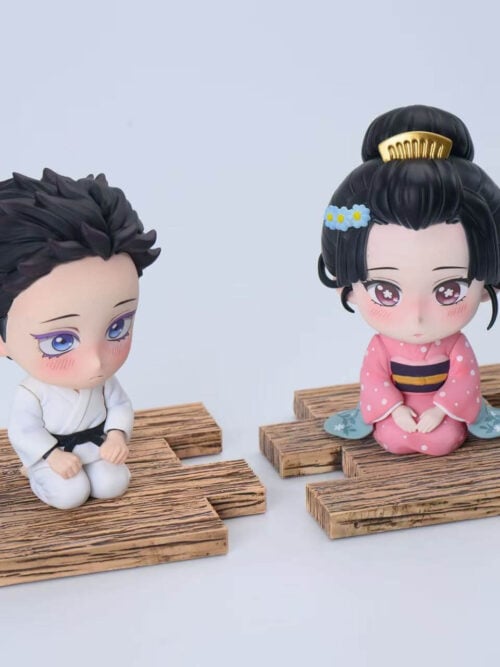 Hakuji & Koyuki — Kneeling Chibi Figures - Image 6