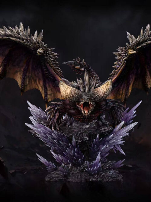 Nergigante statue dimensions guide labeled 22 cm high, 36 cm wide and 17.5 cm deep.