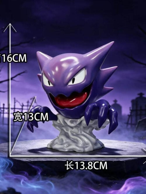 Original Color Haunter dimensions card labeled 16 cm high, 13 cm wide and 13.8 cm long.