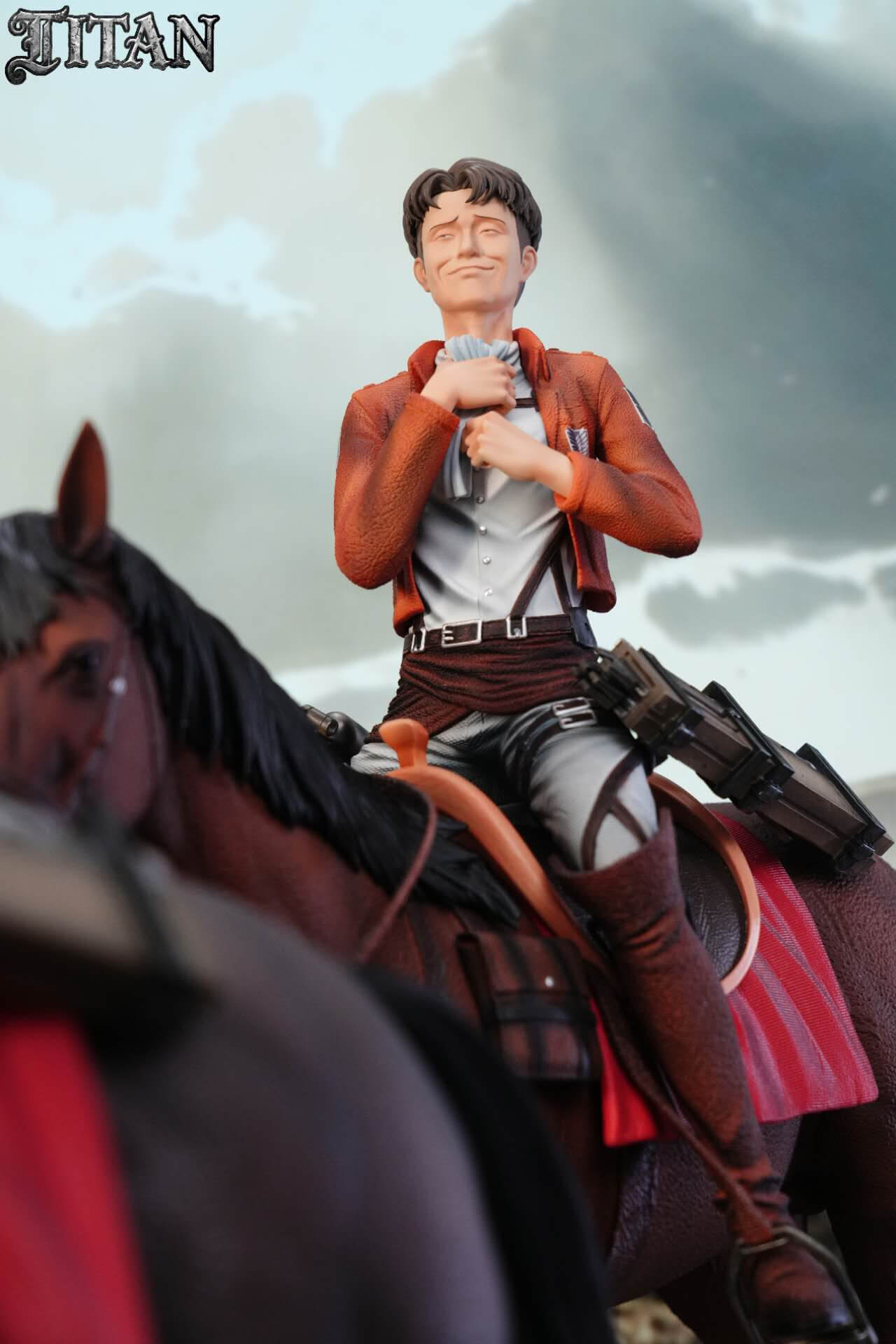 Special Operations Squad Mounted Oruo Bozad Vol. 3 — Attack on Titan - Featured Image Special Operations Squad Mounted Oruo Bozad Vol. 3 — Attack on Titan - Collectible Figure Main View