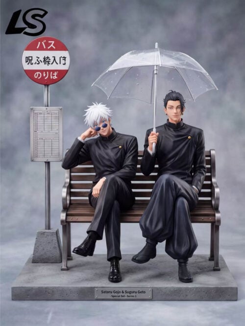 Satoru Gojo & Suguru Geto - Rainy Bus Stop - Collectible Figure Main View