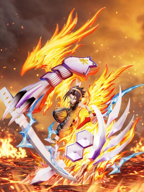 g7sbhsq5cym6xymc34r4y0pytph1me40 White Swan Yoh Asakura — Shaman King Light Sculpture Series - Collectible Figure Main View