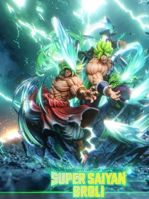Classic & Modern Legendary Super Saiyan Broly Diorama - Collectible Figure Main View