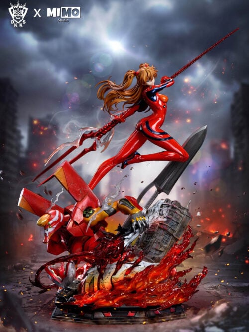 Battle Suit & Young Asuka Langley Soryu - Neon Genesis Evangelion - Collectible Figure Main View